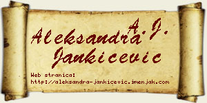 Aleksandra Jankićević vizit kartica